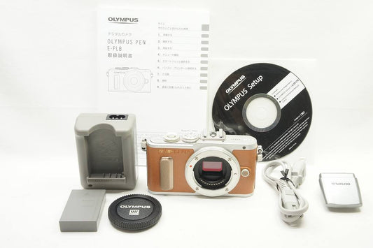 OLYMPUS オリンパス PEN E-PL8 ボディ ミラーレス一眼カメラ ブラウン 250720o