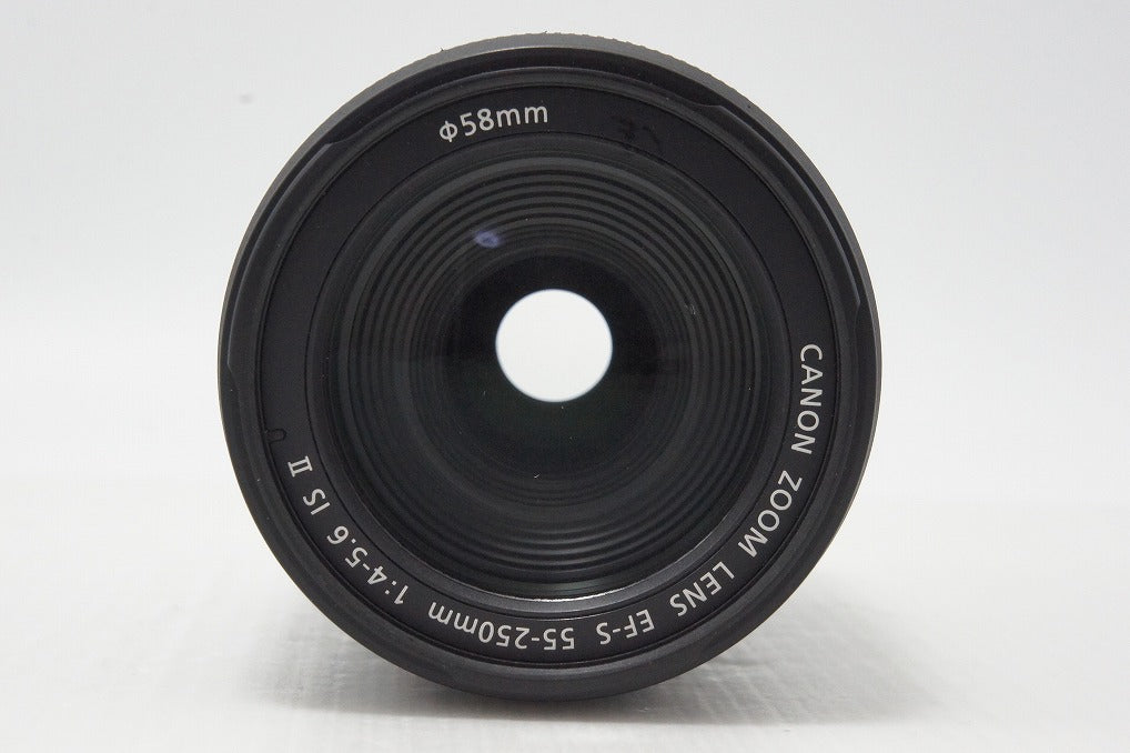 良品 Canon キヤノン EF-S 55-250mm F4-5.6 IS II APS-C ズームレンズ 260807w