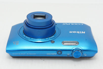 良品 Nikon ニコン COOLPIX S3600 コンパクトデジタルカメラ コバルトブルー 260428m