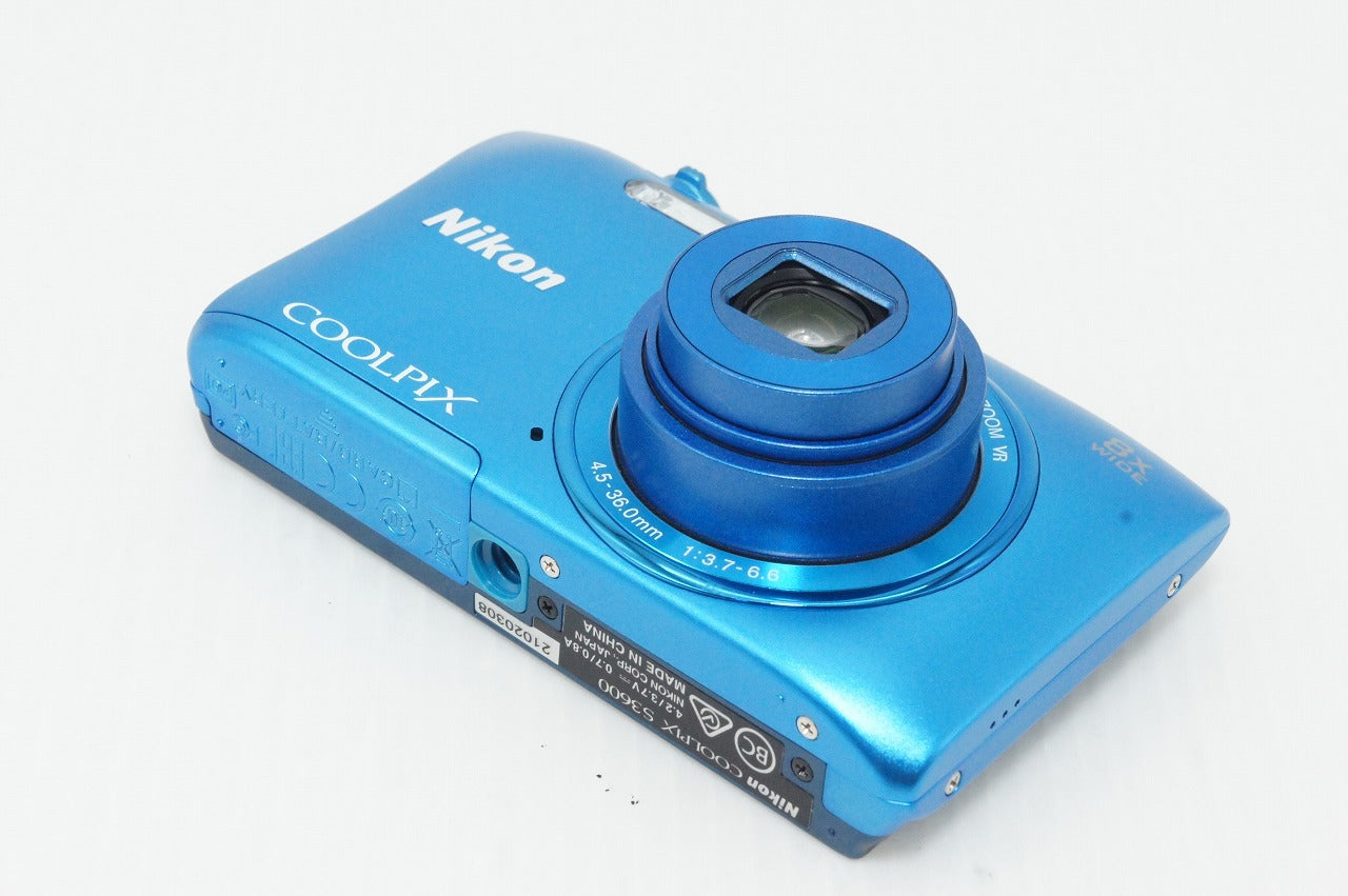 良品 Nikon ニコン COOLPIX S3600 コンパクトデジタルカメラ コバルトブルー 260428m