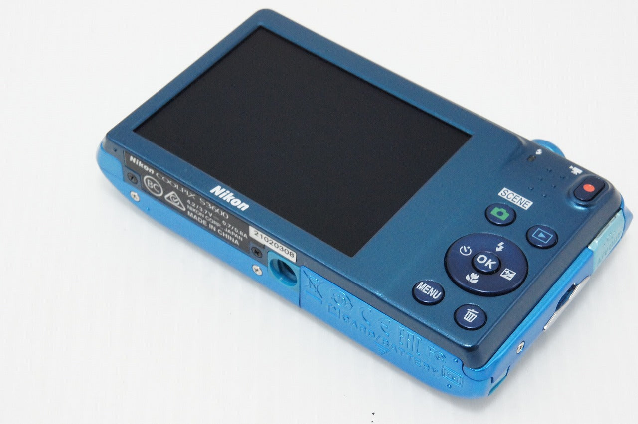良品 Nikon ニコン COOLPIX S3600 コンパクトデジタルカメラ コバルトブルー 260428m