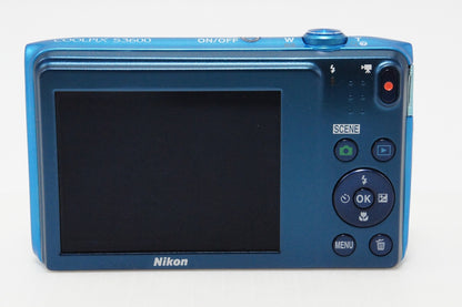 良品 Nikon ニコン COOLPIX S3600 コンパクトデジタルカメラ コバルトブルー 260428m