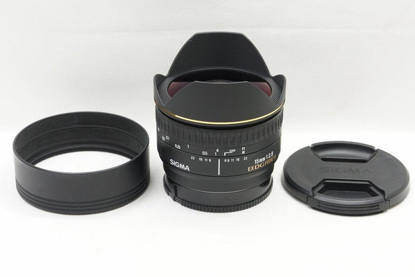 良品 SIGMA 15mm F2.8 EX DG DIAGONAL FISHEYE SONY MINOLTA αマウント 魚眼 単焦点レンズ 241023h