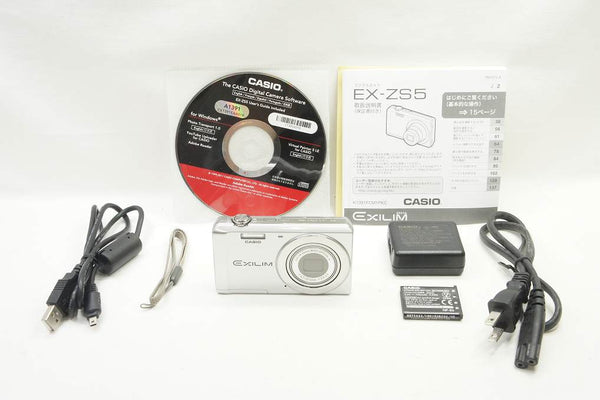 CASIO カシオ EXILIM EX-ZS5 コンパクトデジタルカメラ シルバー 250717h