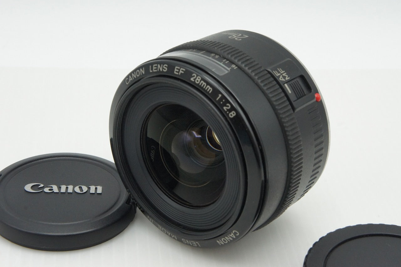 Canon キヤノン EF 28mm F2.8 単焦点レンズ フード付 260121aj