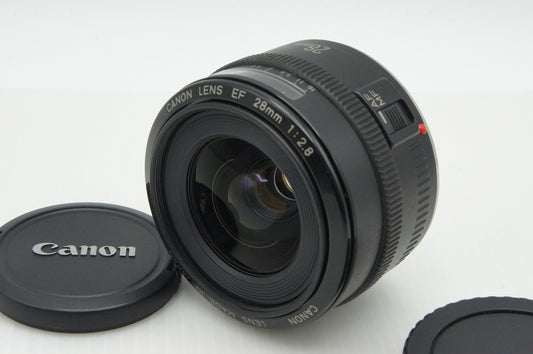 Canon キヤノン EF 28mm F2.8 単焦点レンズ フード付 260121aj