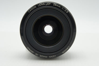Canon キヤノン EF 28mm F2.8 単焦点レンズ フード付 260121aj
