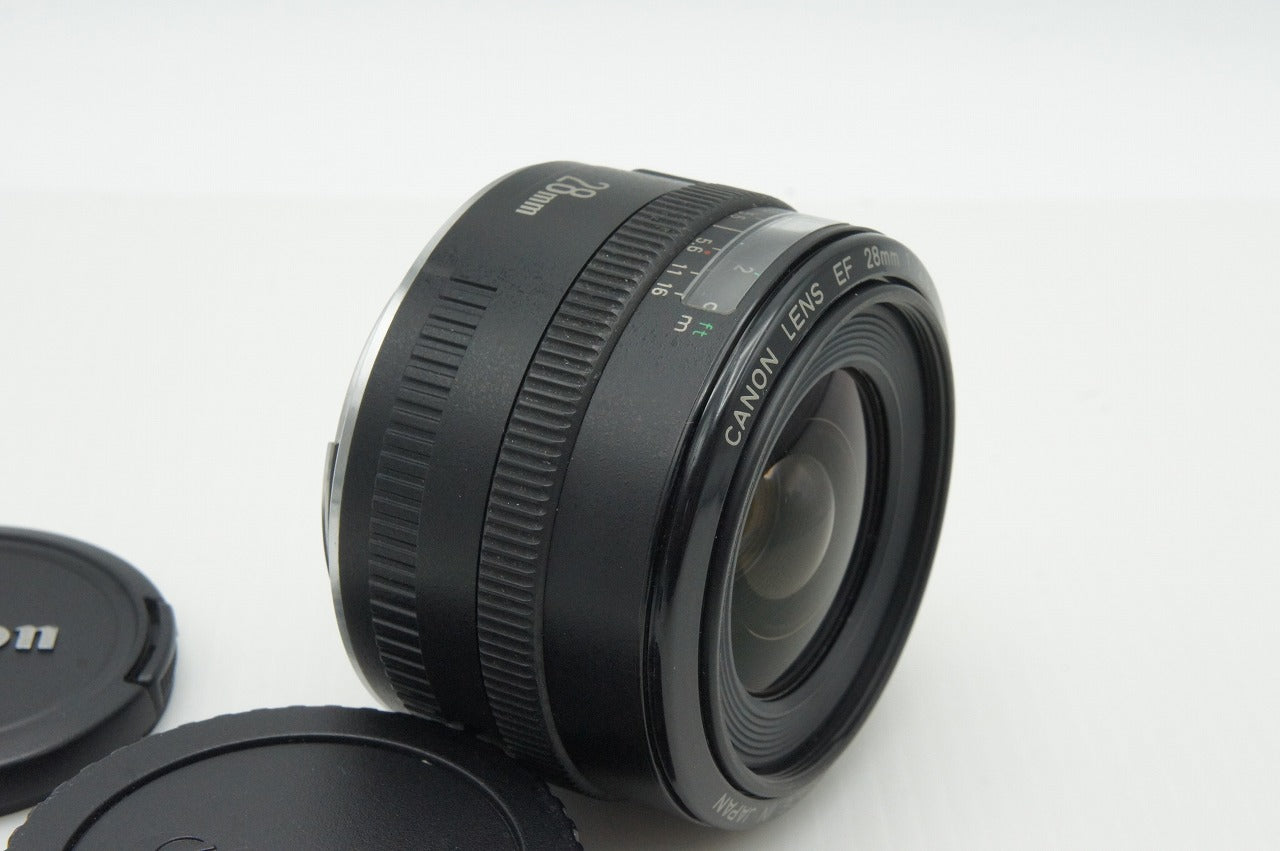 Canon キヤノン EF 28mm F2.8 単焦点レンズ フード付 260121aj