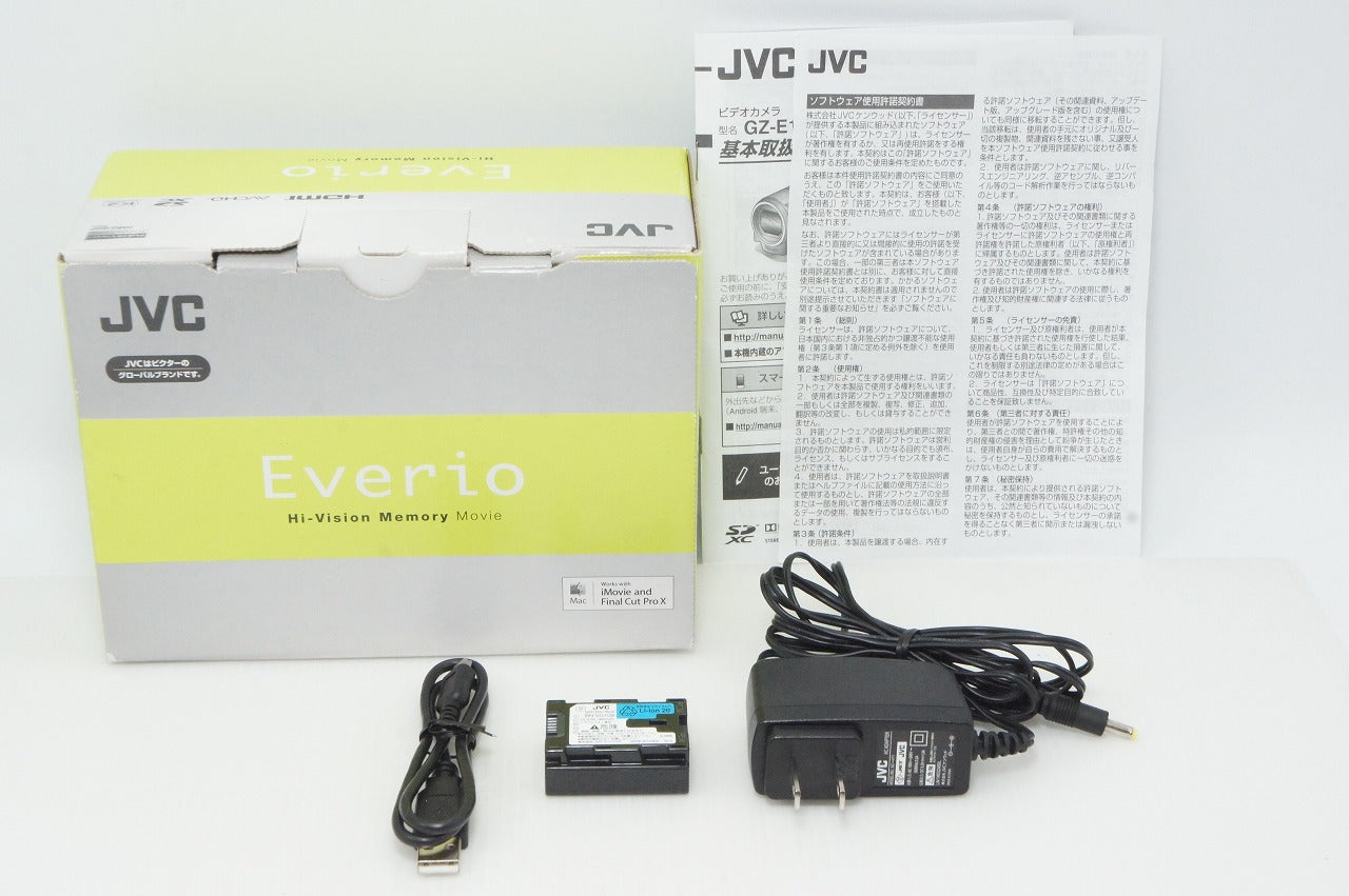 美品 JVC ケンウッド GZ-E150 デジタルビデオカメラ ブラック 元箱付 260428b