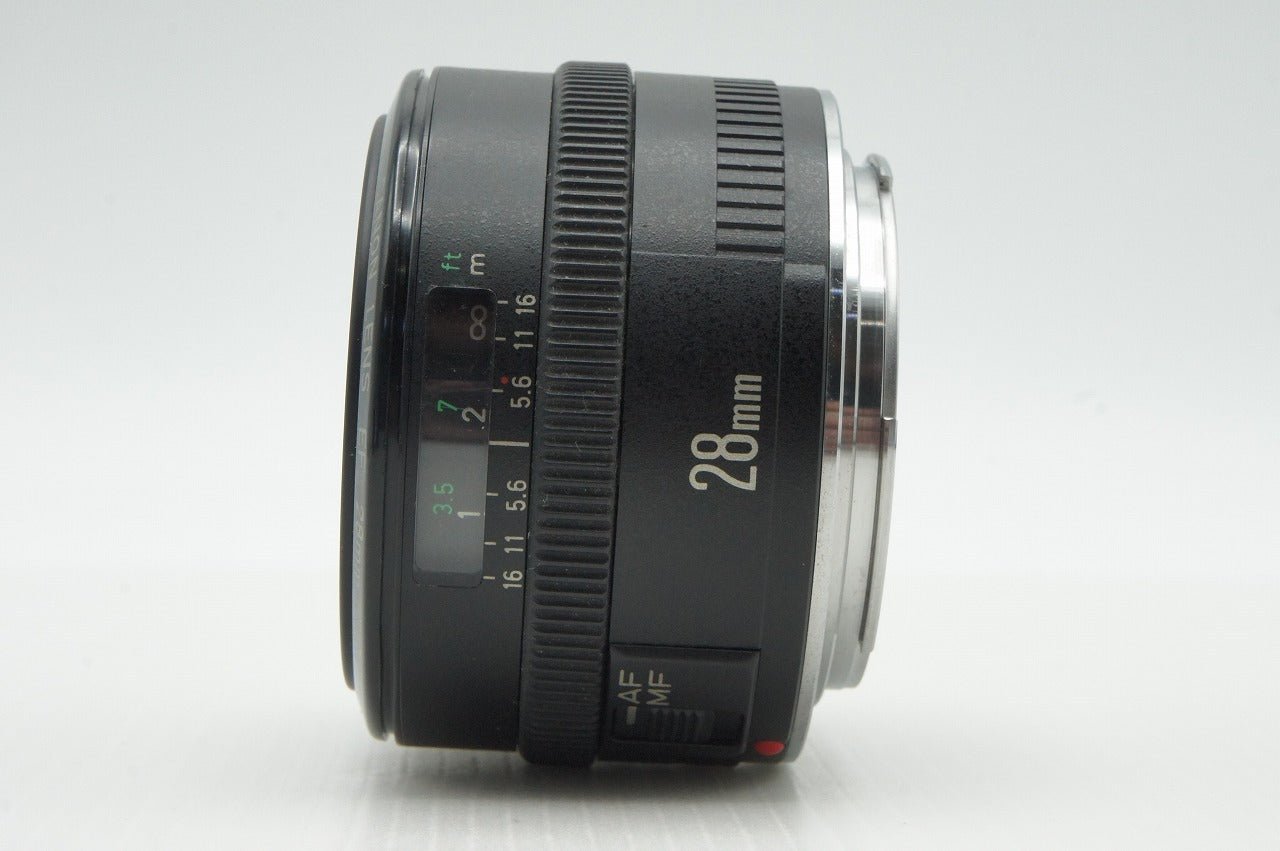 Canon キヤノン EF 28mm F2.8 単焦点レンズ フード付 260121aj