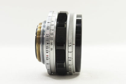 希少 整備済み Canon キヤノン 35mm F1.5 Lマウント L39 Leica Screw Mount 単焦点レンズ 250619a【アルプスカメラ】