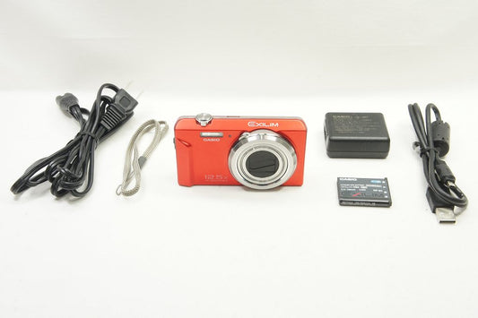 良品 CASIO カシオ EXILIM EX-ZS160 コンパクトデジタルカメラ レッド 250716f