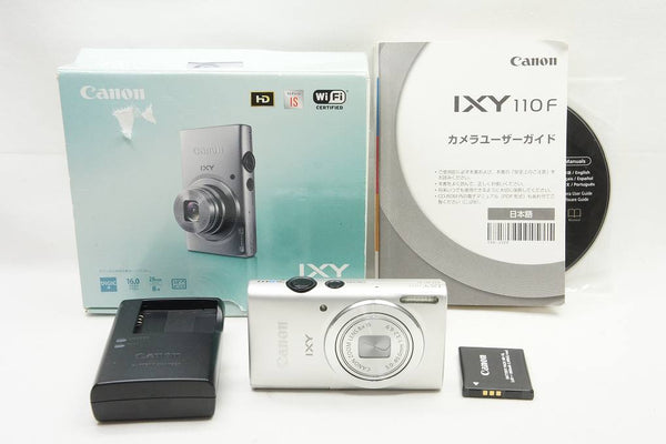 美品 Canon キヤノン IXY 110F コンパクトデジタルカメラ シルバー 元箱付 241023y