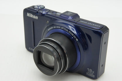 美品 Nikon ニコン COOLPIX S9300 コンパクトデジタルカメラ ネイビーブルー 260122d
