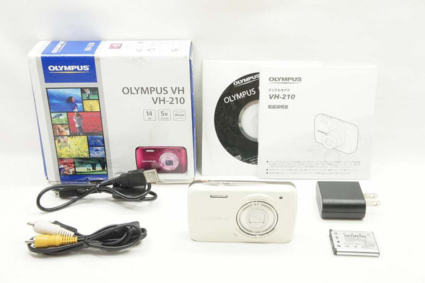 良品 OLYMPUS オリンパス VH-210 コンパクトデジタルカメラ ホワイト 元箱付 240810q