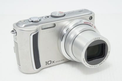 Excellent condition Panasonic LUMIX DMC-TZ5 Compact Digital Camera Silver with original box 260430l