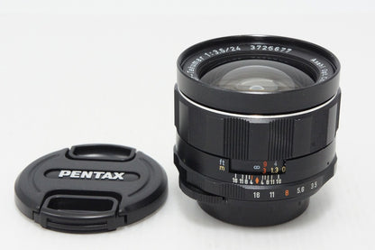 Good Condition ASAHI PENTAX Super Takumar 24mm F3.5 M42 Mount MF Prime Lens 260501u
