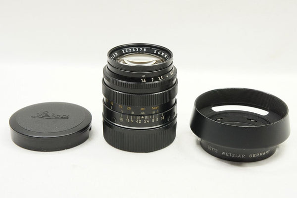 良品 LEICA ライカ SUMMILUX LEITZ WETZLAR 50mm F1.4 Mマウント 第2世代 フードキャップ付 241023s