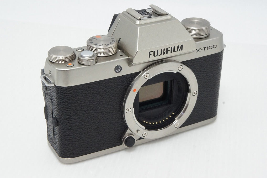 FUJIFILM フジフィルム X-T100 ボディ ミラーレス一眼カメラ シャンパンゴールド 260502ad