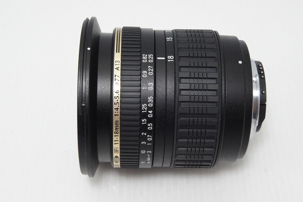 Excellent condition TAMRON SP AF 11-18mm F4.5-5.6 Di II LD Aspherical IF A13 Nikon F mount APS-C with hood 260501n