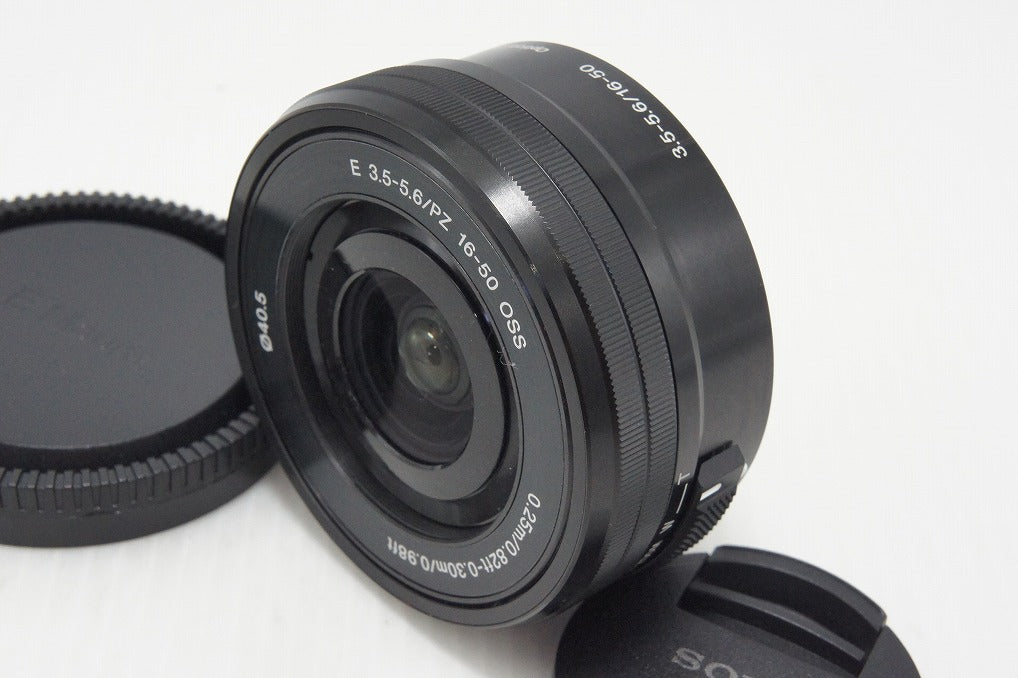美品 SONY ソニー E PZ 16-50mm F3.5-5.6 OSS SELP1650 ブラック Eマウント APS-C ズームレンズ 260811r