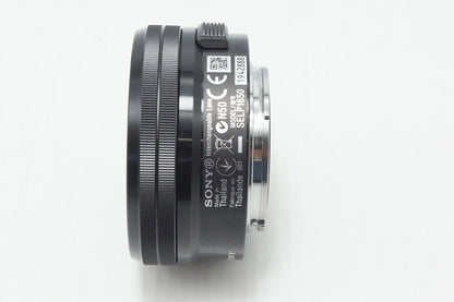 美品 SONY ソニー E PZ 16-50mm F3.5-5.6 OSS SELP1650 ブラック Eマウント APS-C ズームレンズ 260811r