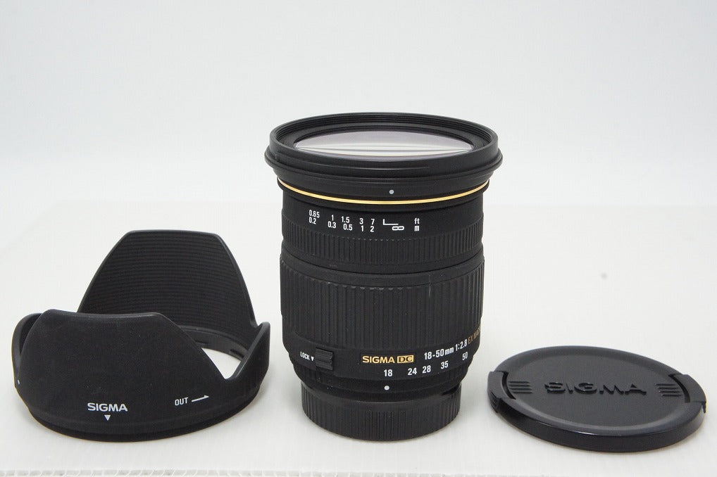 Excellent Condition SIGMA 18-50mm F2.8 EX DC MACRO Nikon F-mount APS-C Zoom Lens with Hood 260501t