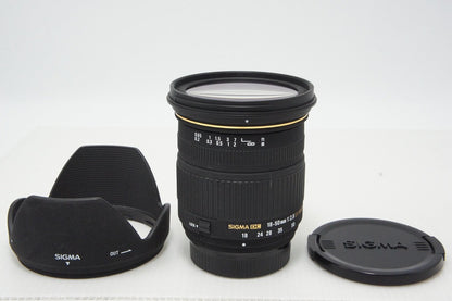 Excellent Condition SIGMA 18-50mm F2.8 EX DC MACRO Nikon F-mount APS-C Zoom Lens with Hood 260501t