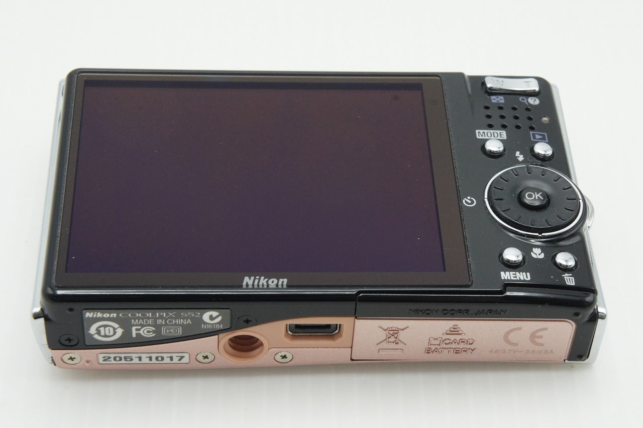 美品 Nikon ニコン COOLPIX S52 コンパクトデジタルカメラ コーラルピンク 元箱付 260123t