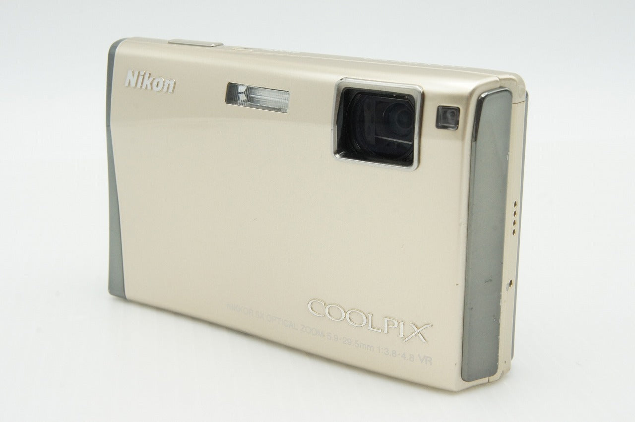 良品 Nikon ニコン COOLPIX S60 コンパクトデジタルカメラ リッチゴールド 元箱付 260123u