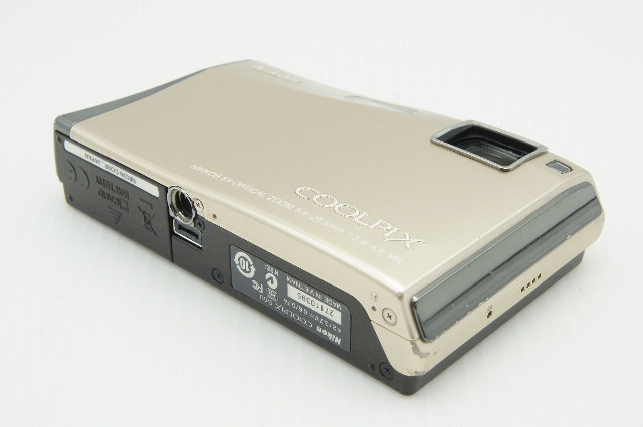 良品 Nikon ニコン COOLPIX S60 コンパクトデジタルカメラ リッチゴールド 元箱付 260123u