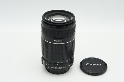 良品 Canon キヤノン EF-S 55-250mm F4-5.6 IS II APS-C ズームレンズ 260122l