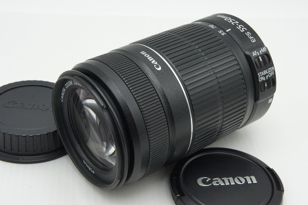 良品 Canon キヤノン EF-S 55-250mm F4-5.6 IS II APS-C ズームレンズ 260122l