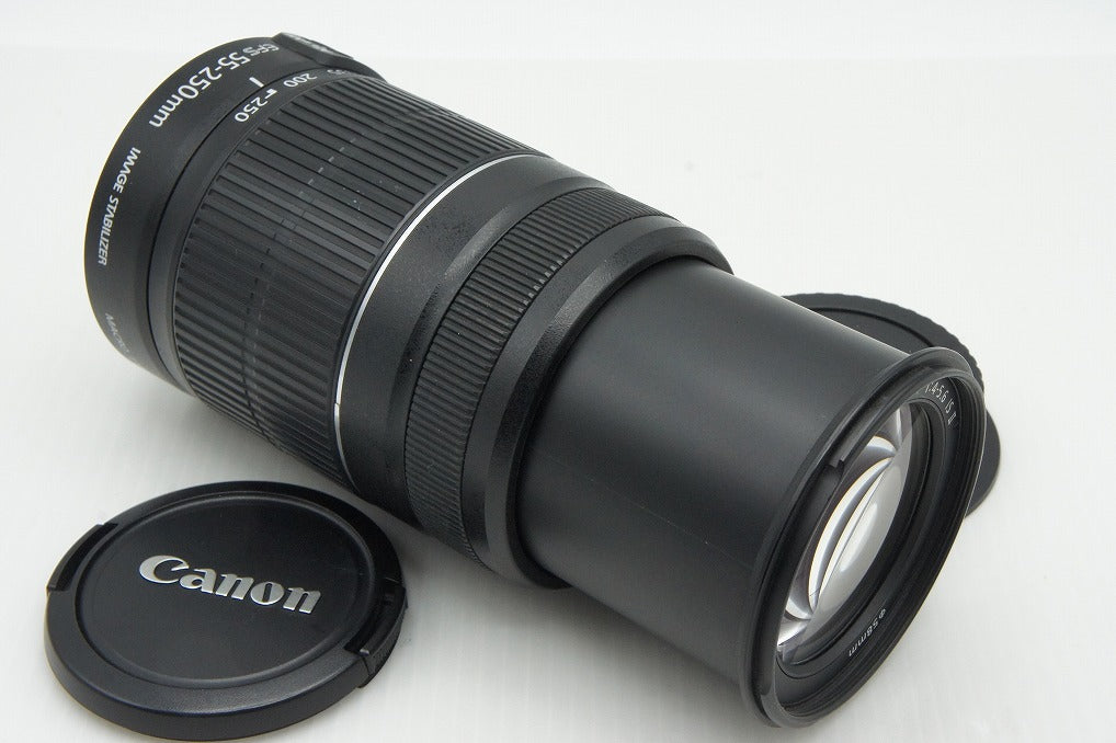 良品 Canon キヤノン EF-S 55-250mm F4-5.6 IS II APS-C ズームレンズ 260122l
