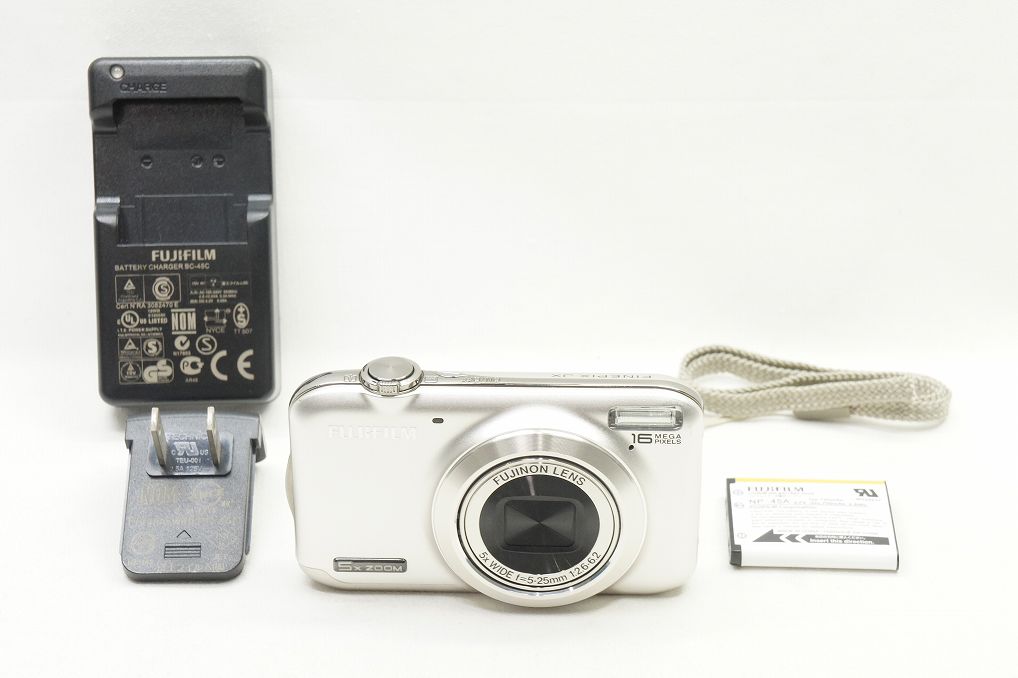 良品 FUJIFILM フジフィルム FinePix JX400 コンパクトデジタルカメラ シルバー 250512d