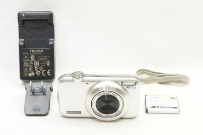 良品 FUJIFILM フジフィルム FinePix JX400 コンパクトデジタルカメラ シルバー 250512d