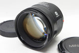 良品 MINOLTA ミノルタ AF 85mm F1.4 SONY ソニー αマウント 単焦点レンズ フード付 250212t