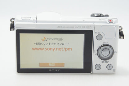 良品 SONY ソニー α5000 ボディ ILCE-5000 ミラーレス一眼カメラ ホワイト 元箱付 260626ae