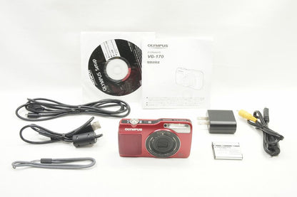 OLYMPUS オリンパス VG-170 コンパクトデジタルカメラ レッド 250721c