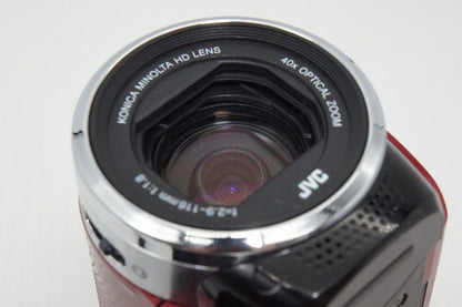 JVC ケンウッド Everio GZ-HM99 デジタルビデオカメラ ハイビジョンメモリームービー レッド 260430o