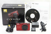 Nikon ニコン COOLPIX S6000 コンパクトデジタルカメラ フラッシュレッド 元箱付 250721h