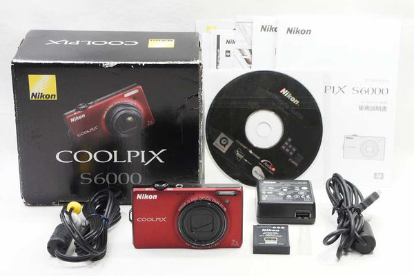 Nikon ニコン COOLPIX S6000 コンパクトデジタルカメラ フラッシュレッド 元箱付 250721h
