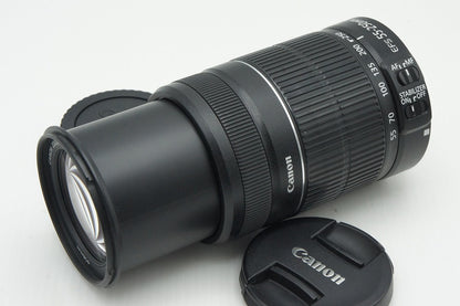 良品 Canon キヤノン EF-S 55-250mm F4-5.6 IS II APS-C ズームレンズ 260122v