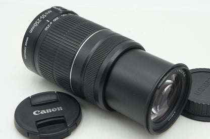 良品 Canon キヤノン EF-S 55-250mm F4-5.6 IS II APS-C ズームレンズ 260122v