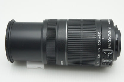 良品 Canon キヤノン EF-S 55-250mm F4-5.6 IS II APS-C ズームレンズ 260122v