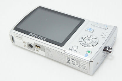 美品 PENTAX ペンタックス Optio M30 コンパクトデジタルカメラ シルバー 元箱付 260730v