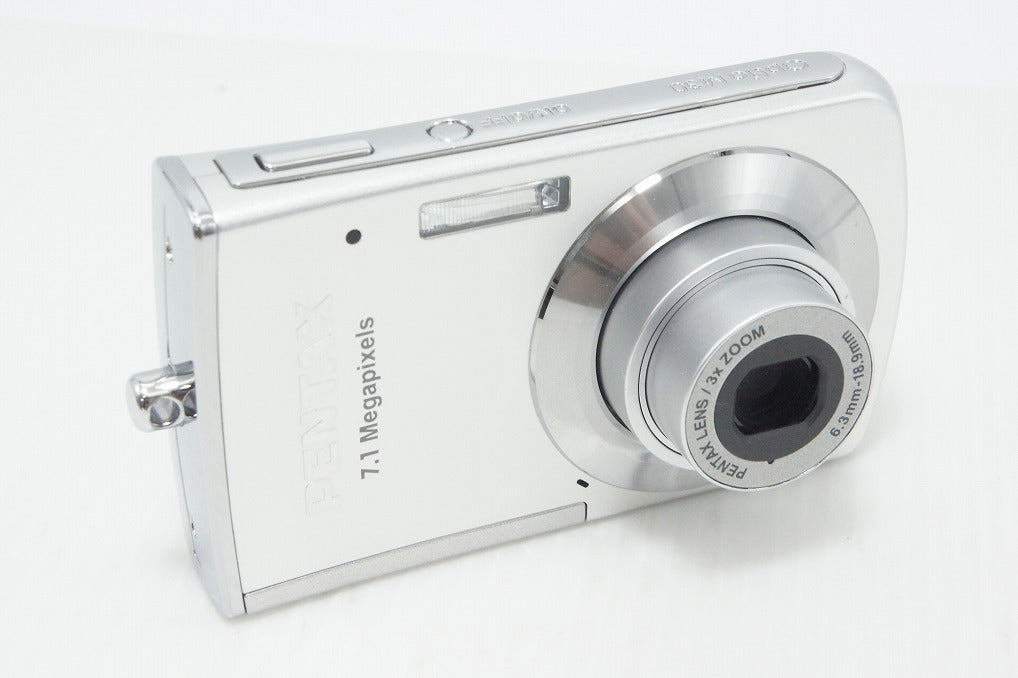美品 PENTAX ペンタックス Optio M30 コンパクトデジタルカメラ シルバー 元箱付 260730v