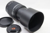 良品 SONY DT 55-200mm F4-5.6 SAM SAL55200-2 MINOLTA αマウント APS-C フード付 241205j