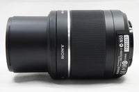 良品 SONY DT 55-200mm F4-5.6 SAM SAL55200-2 MINOLTA αマウント APS-C フード付 241205j