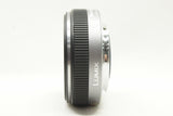 美品 Panasonic LUMIX G 14mm F2.5 ASPH. H-H014 広角パンケーキレンズ マイクロフォーサーズ 250213c